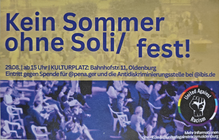 Solifest - Oldenburg gegen Rassismus // 29. August 2026